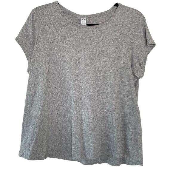 SPANX Gray 100% Pima Cotton Short Sleeve T Shirt Large - Picture 1 of 8